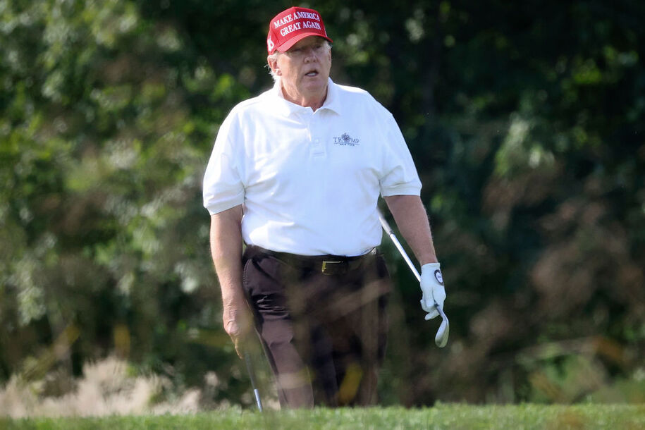 Trump's big message after the debate: Look how good I am at golf