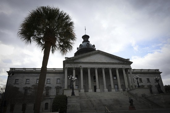 COLUMBIA, SOUTH CAROLINA - JANUARY 29: The exterior of the South Carolina State House is seen on January 29, 2023 in Columbia, South Carolina. Housing the State legislature and opened in 1855 the building was designed by architect John Rudolph Nearness in the Greek Revival and neoclassical style.  (Photo by Win McNamee/Getty Images)