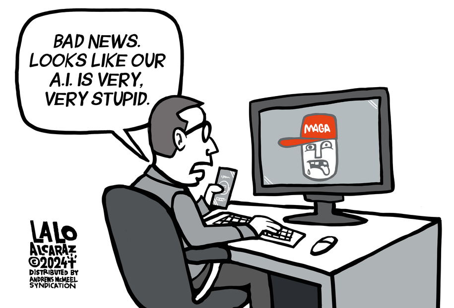 Cartoon: Stupid A.I.