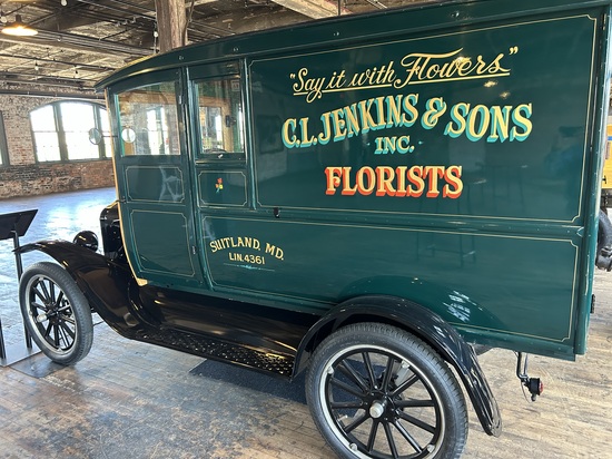 Model T, flower delivery truck.