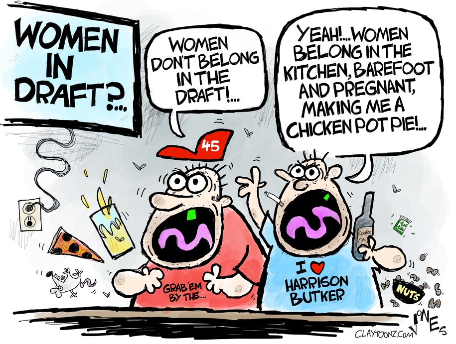 Cartoon: Women in the draft?