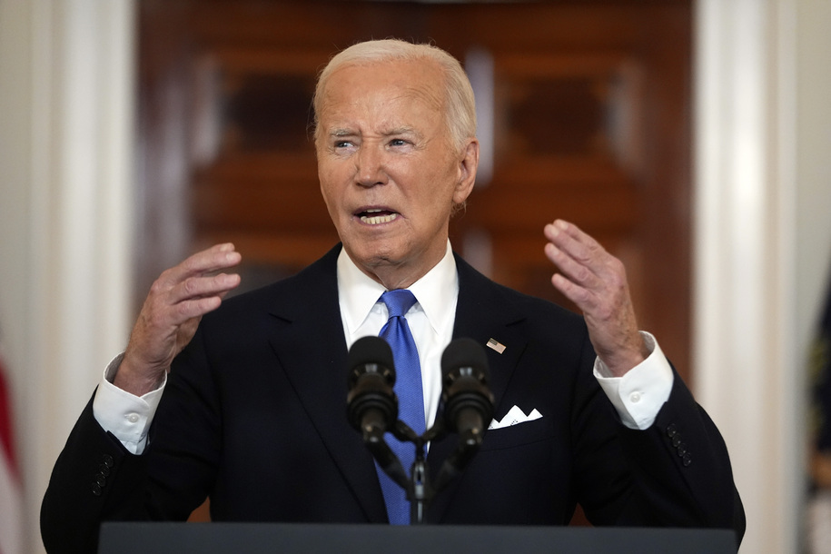 Biden draws sharp contrast with Trump after Supreme Court immunity ruling