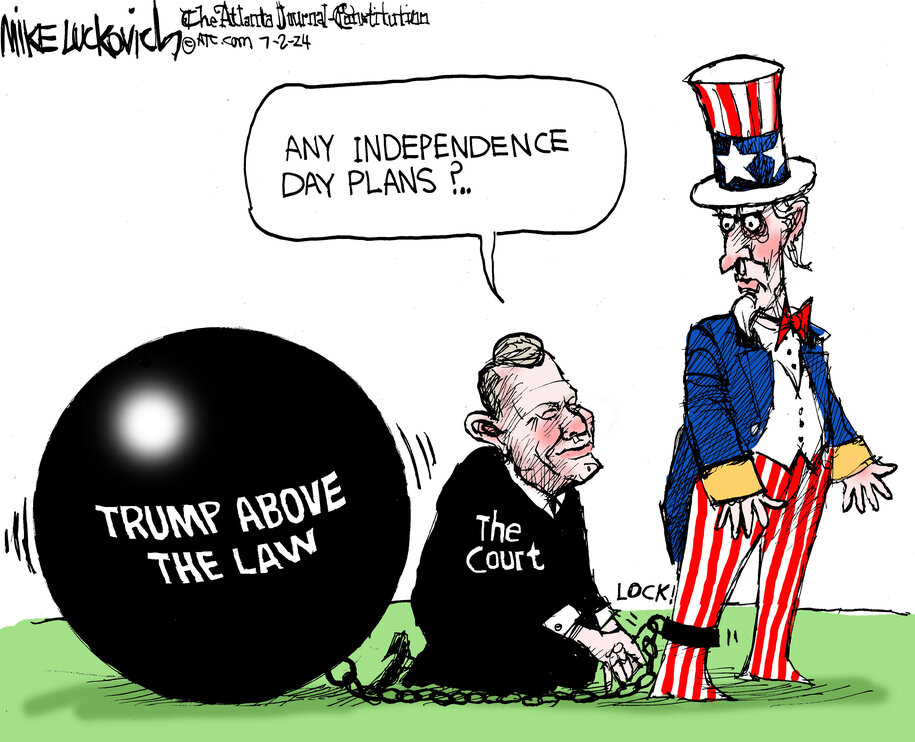 Cartoon: Independence Day plans
