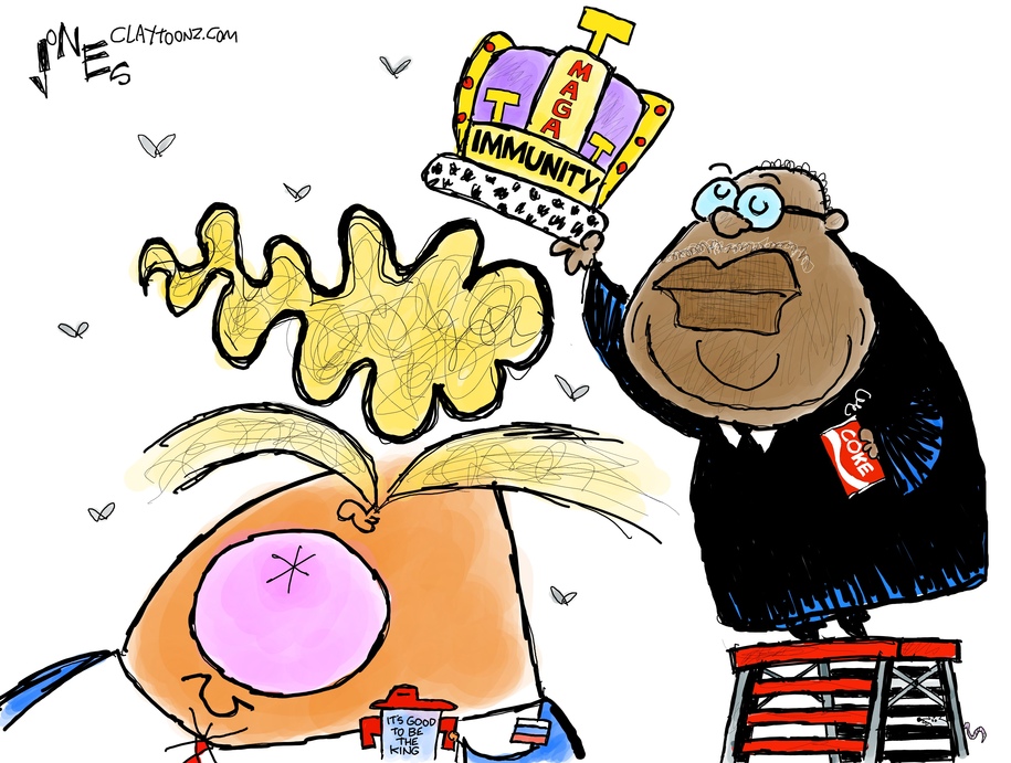 Cartoon: King Trump