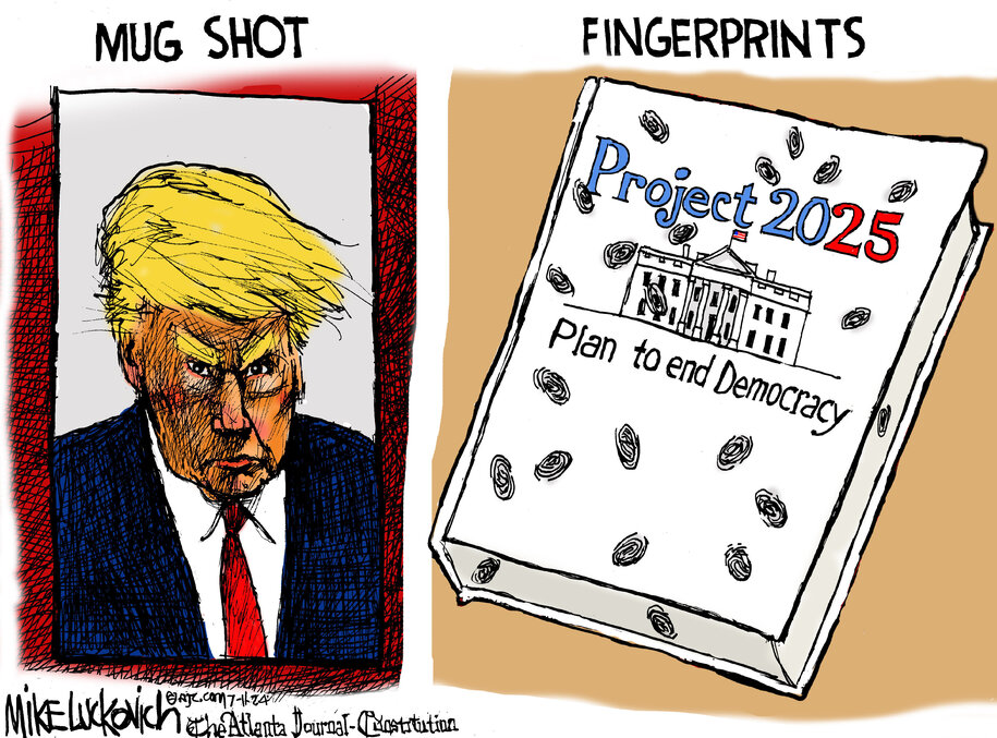 Cartoon: His prints are all over it