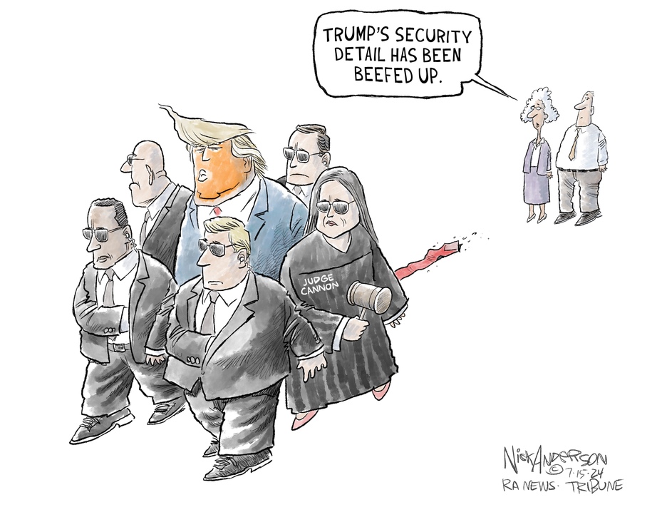 Cartoon: Security detail