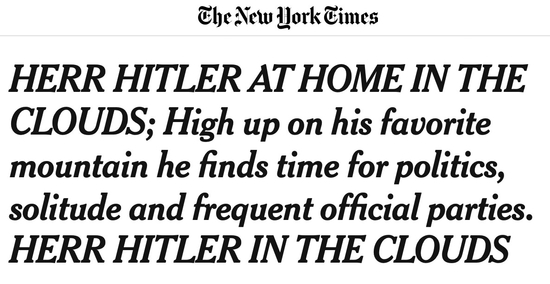 Image of NY Times headline from 8-20-1939 posted by Jamison Foser