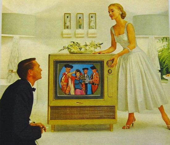 Vintage TV set ad