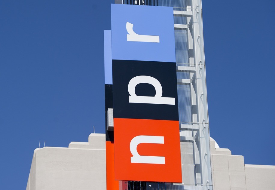 The headquarters for National Public Radio, or NPR, are seen in Washington, DC, September 17, 2013. The USD 201 million building, which opened in 2013, serves as the headquarters of the media organization that creates and distributes news, information and music programming to 975 independent radio stations throughout the US, reaching 26 million listeners each week. AFP PHOTO / Saul LOEB        (Photo credit should read SAUL LOEB/AFP via Getty Images)